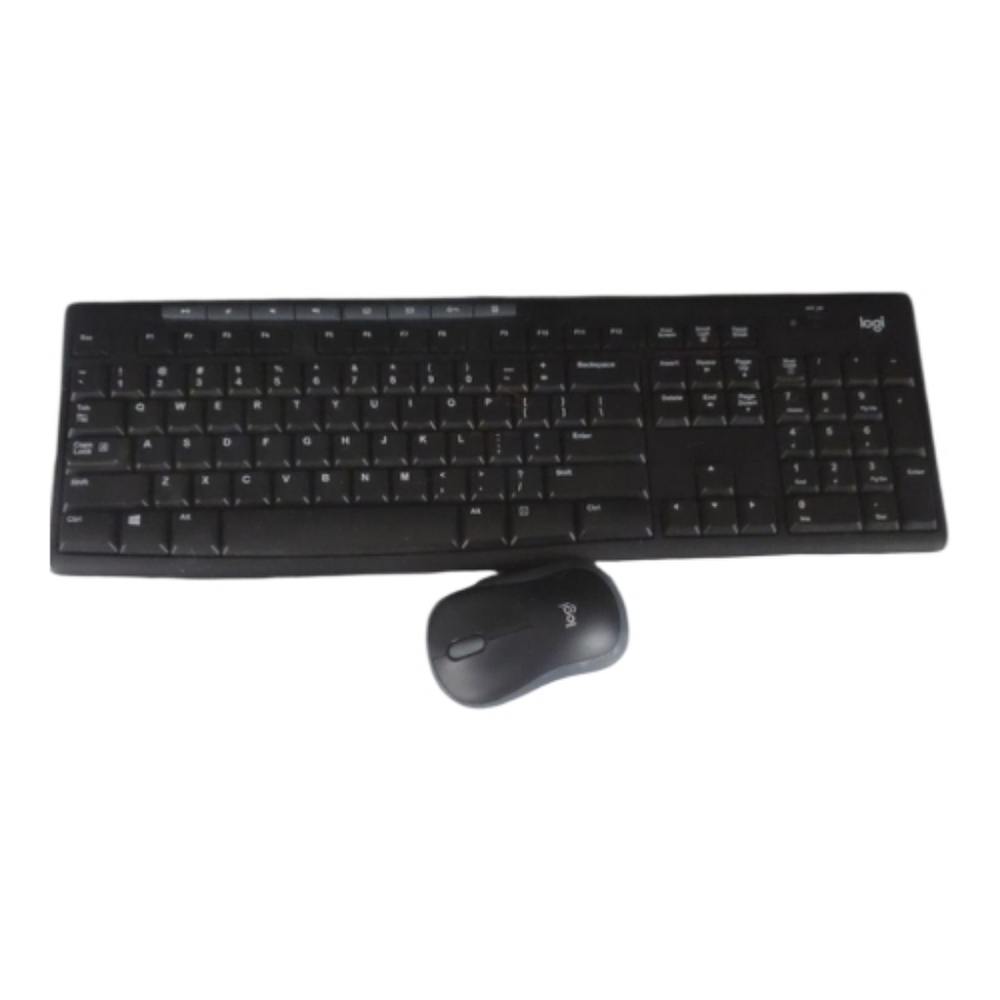 Logitech Black Wireless Keyboard  and Mouse Set
